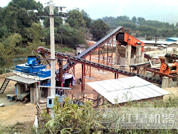 制砂生產(chǎn)線現(xiàn)場(chǎng)圖片