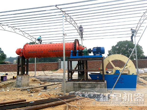 環(huán)保球磨機(jī)生產(chǎn)現(xiàn)場