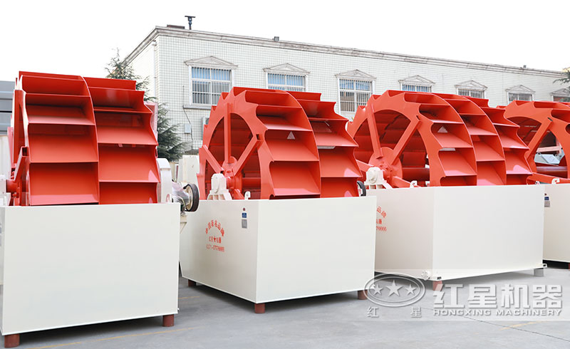 輪斗式洗沙機(jī)現(xiàn)場(chǎng)實(shí)拍