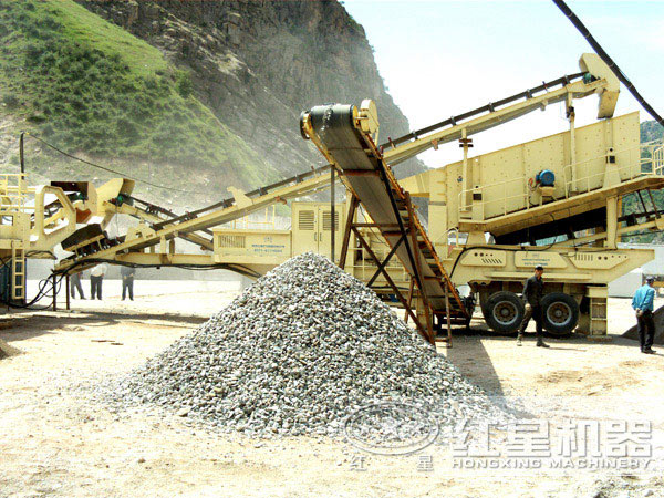 圓錐式移動破碎站用戶現(xiàn)場