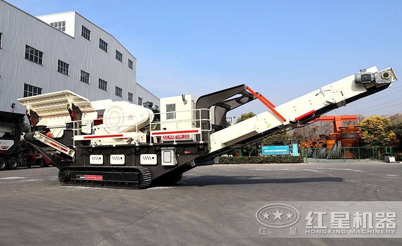 履帶式石子移動破碎站