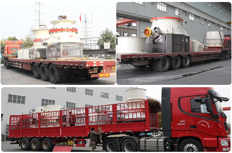 單缸圓錐破碎機發(fā)貨現場圖