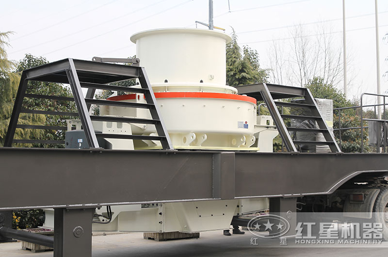 可移動(dòng)的制沙生產(chǎn)線配置HVI制砂機(jī)