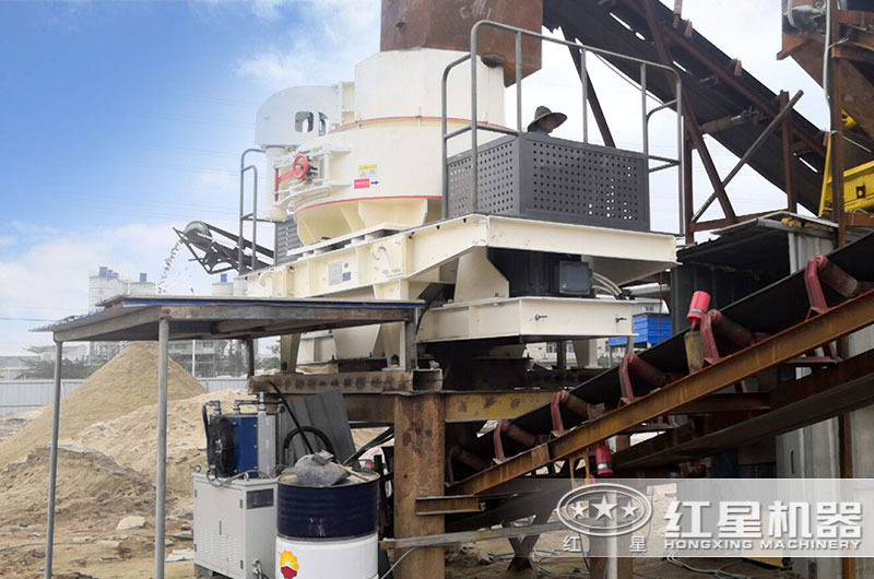 河南客戶制砂現(xiàn)場(chǎng)實(shí)拍圖