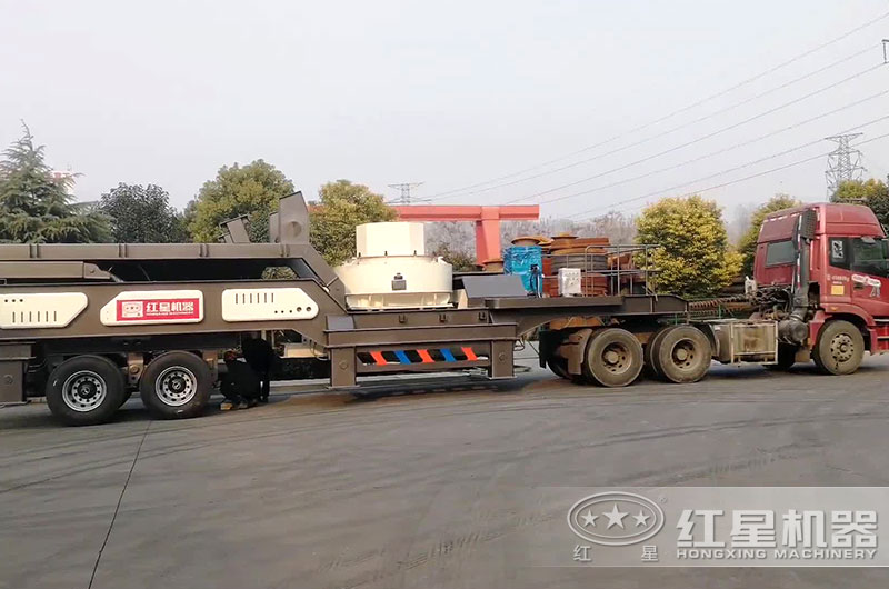 可移動(dòng)的制沙生產(chǎn)線發(fā)貨中