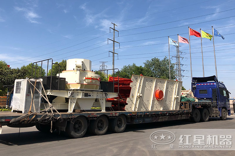 煤矸石制砂生產(chǎn)線全套設(shè)備發(fā)往山西