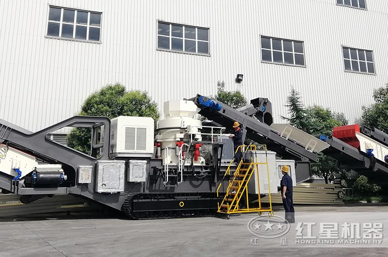 履帶式巖石破碎機設備圖