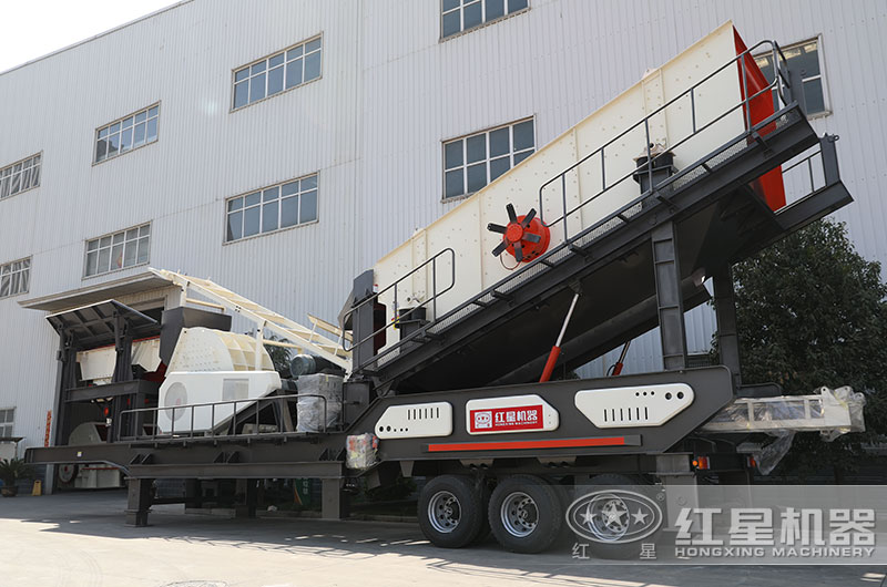 移動(dòng)粉碎石頭的機(jī)器設(shè)備圖片