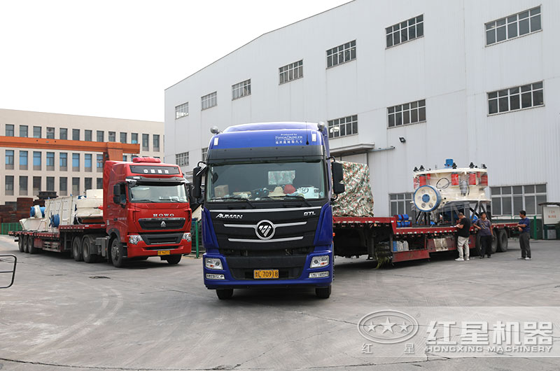 河南紅星整套大型碎石機發(fā)貨出廠