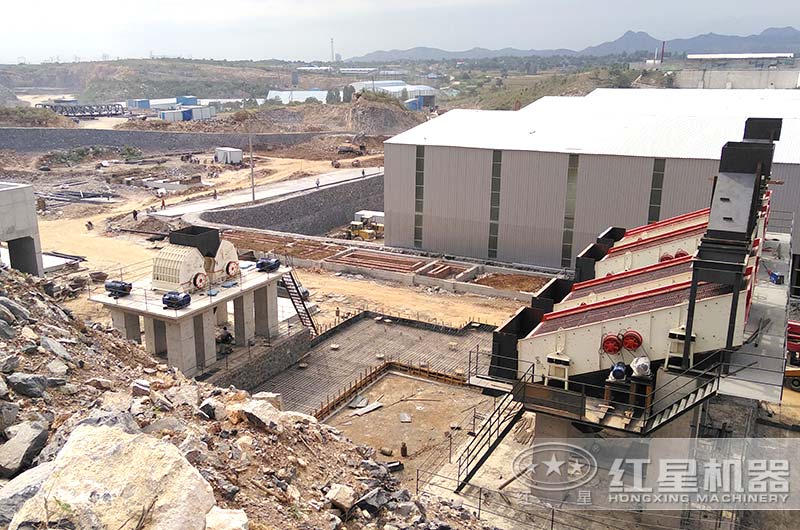 時產(chǎn)500噸石子生產(chǎn)線配置現(xiàn)場