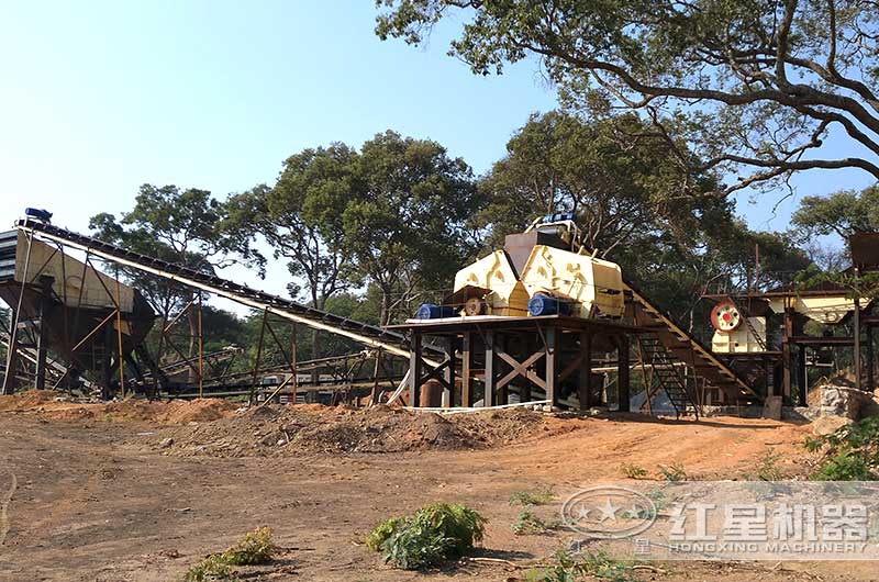 安徽日產(chǎn)八千噸碎石作業(yè)現(xiàn)場